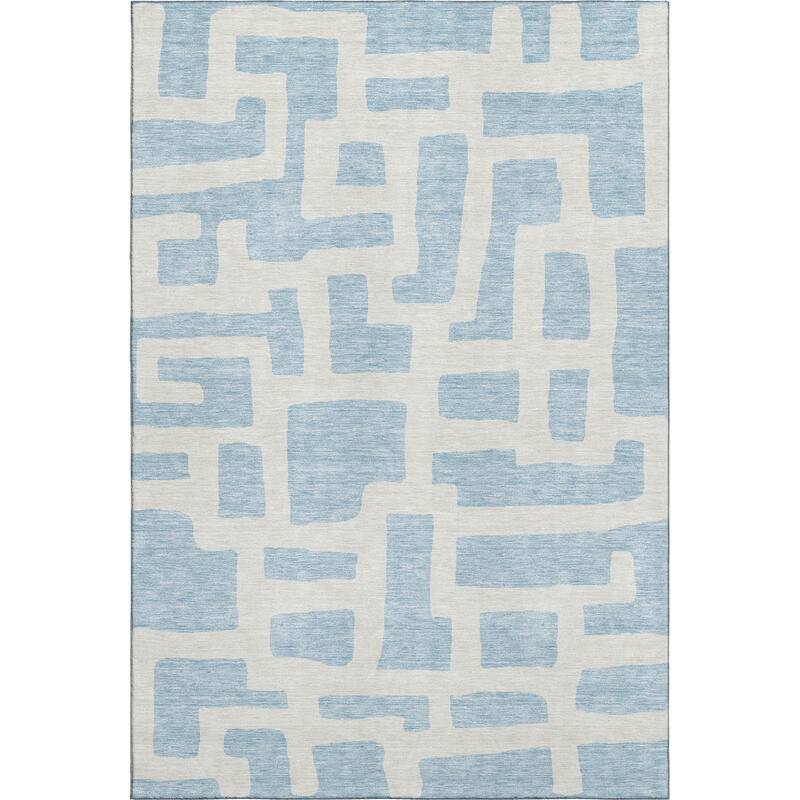 Premium Washable Super Soft Geo Maze Mayfield Rug
