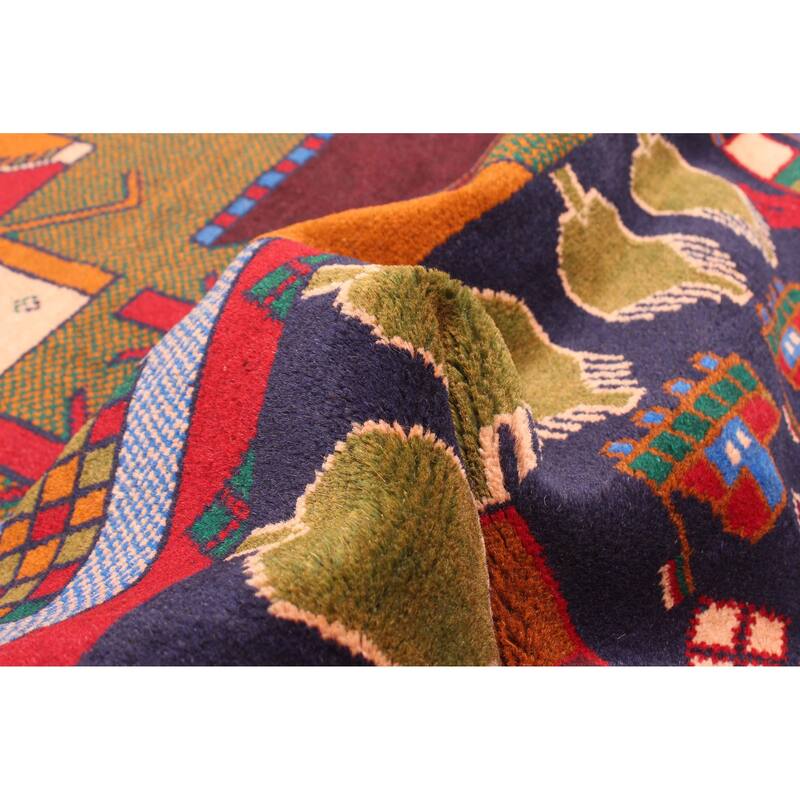 ECARPETGALLERY Hand-knotted Teimani Red Wool Rug - 2'11 x 4'11