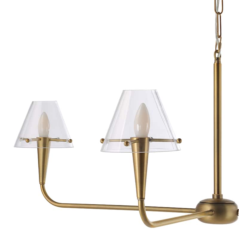 Maite 78" Height Ceiling Fixture, Plated Dark Antique Brushed Brass - 42 x 11 x 42