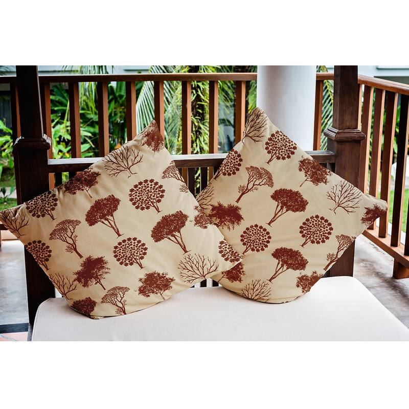 Field of Trees Fall Indoor/Outdoor Throw Pillow