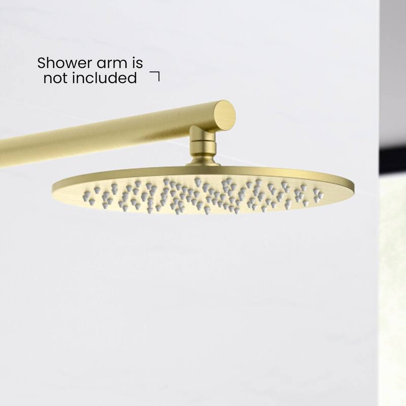 Circular 10" Metal Thin Profile Rain Shower Head 1.75 GPM