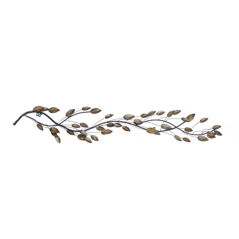 Metal Leaf Home Wall Decor - Brown - Roche River Decor - Brown