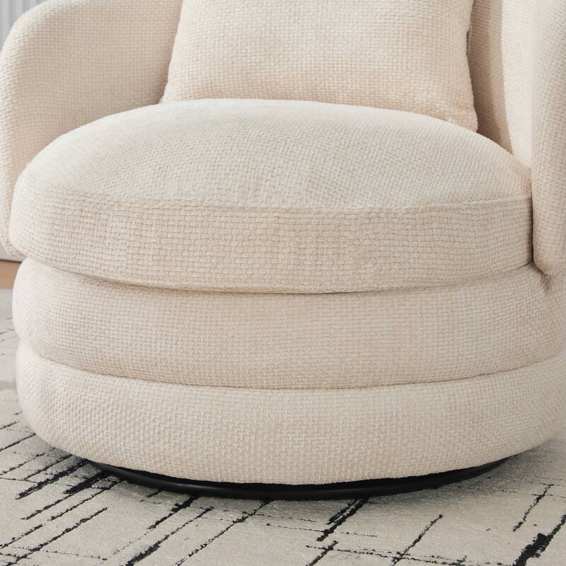 30"W Modern Upholstered Armchair,Accent Chair with a Pillow