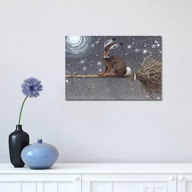 iCanvas "Flyaway Hare" by Maggie Vandewalle Canvas Print - 12x18x1.5