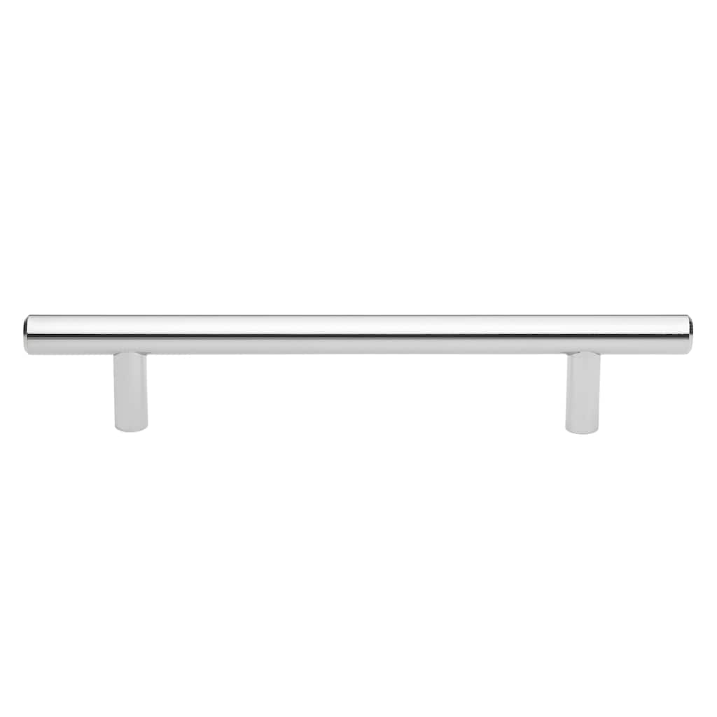 GlideRite 7-inch Solid Polished Chrome Handles 5 inch CC Cabinet Bar Pulls (Pack of 10 or 25)