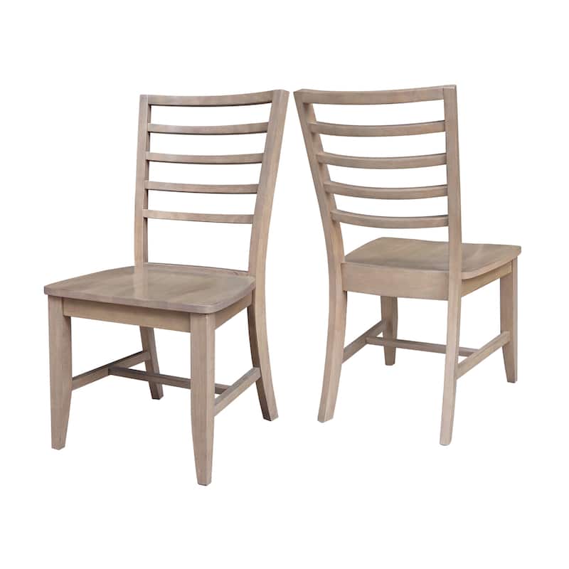 Soma Solid Wood Ladderback Chairs Set of 2