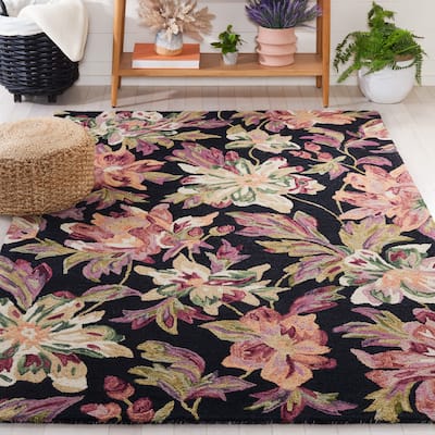 SAFAVIEH Handmade Blossom Ragnhild French Country Floral Wool Rug