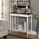 preview thumbnail 5 of 14, Convenience Concepts French Country 1 Drawer Hall Table with Shelf Dark Walnut/White