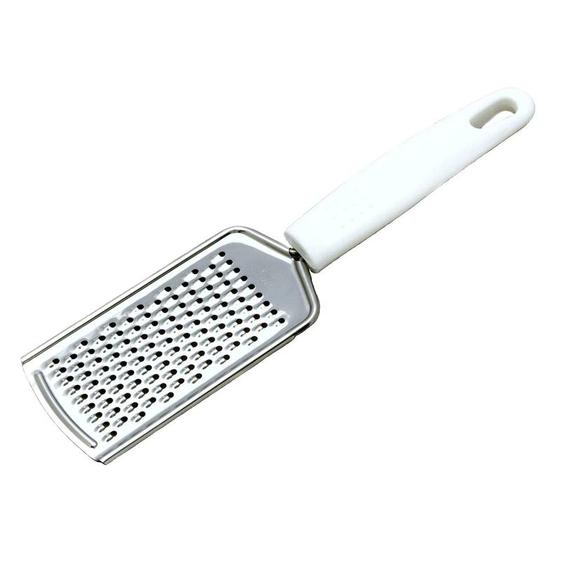Chef Craft Fine Stainless Steel Flat Grater - Great for Zesting, Shredding & Grating - 1 Pack
