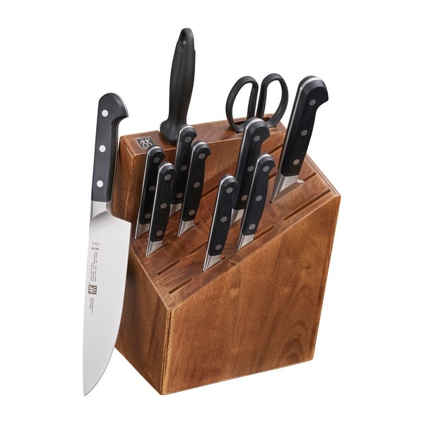 ZWILLING Pro 7-pc Self-Sharpening Knife Block Set - Black - Bed