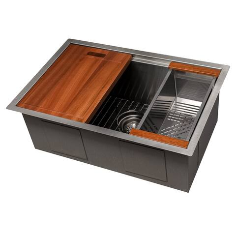 ZLINE Undermount Single Bowl Sink in Stainless Steel with Accessories