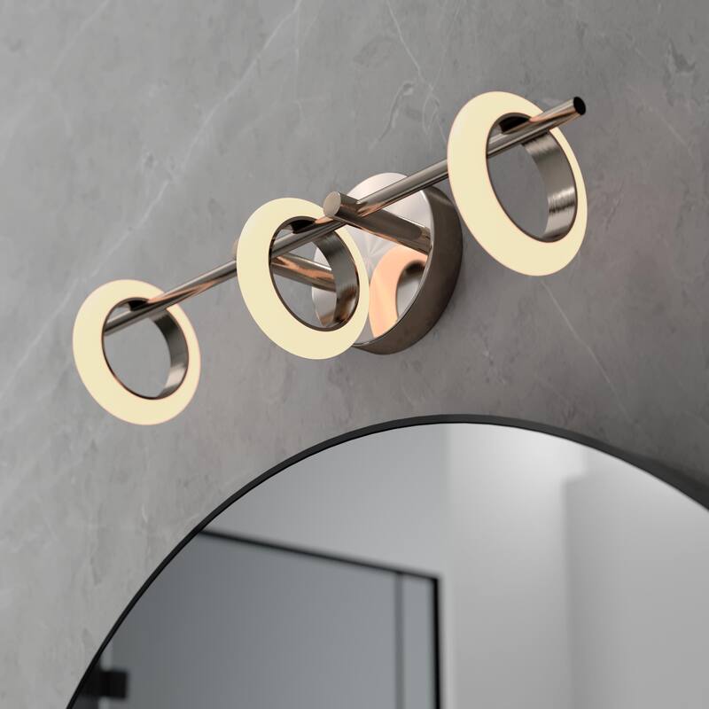 OROMA HOME Loop 3-Light Integrated-LED Bathroom Vanity Light