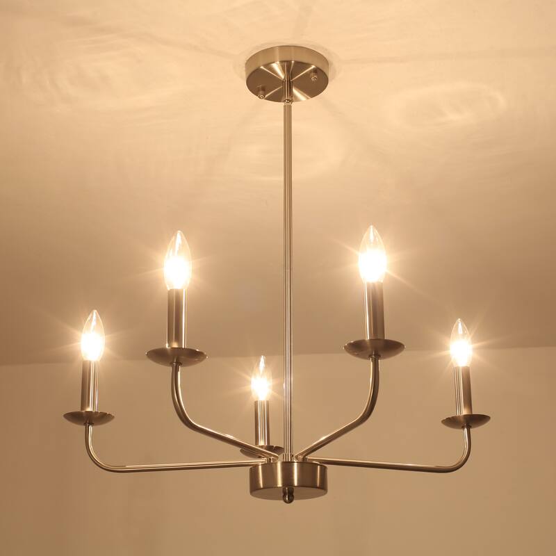 5-Light 24.04 in. Classic Chandelier for Kitchen Living Room