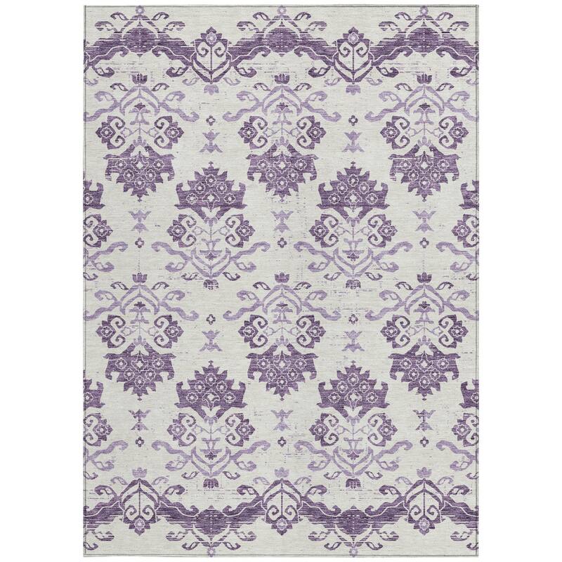 HomeRoots Oriental Transitional Rectangle Outdoor Rug