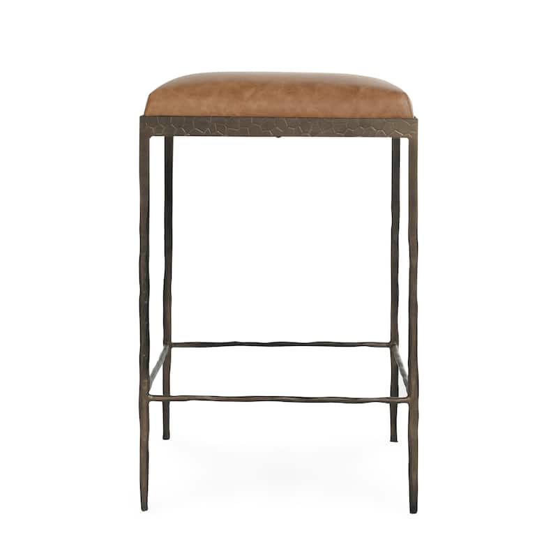 Classic Home Bose Leather Counter Stool
