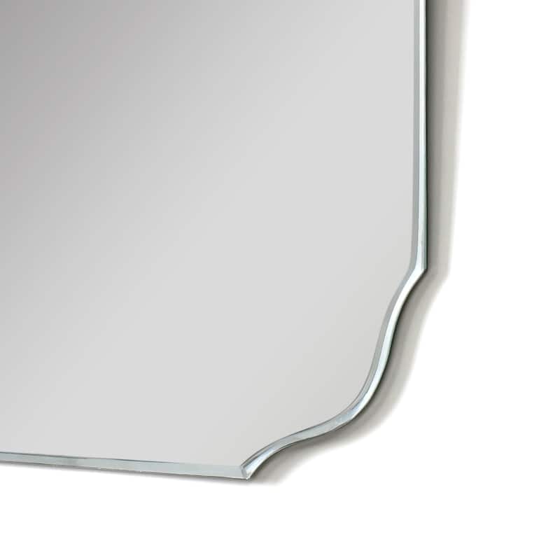 KOHROS Frameless Wall Mirror for Bathroom, Vanity