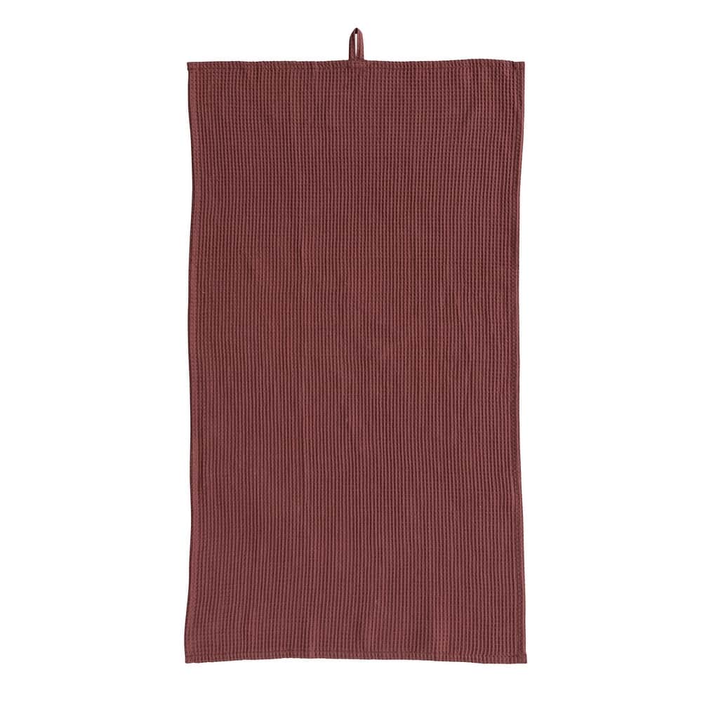 Woven Linen and Cotton Waffle Decorative Tea Towel - 36.0"L x 20.0"W x 0.1"H