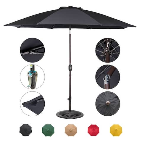 Outdoor 10FT Patio Umbrella with Push Button Tilt