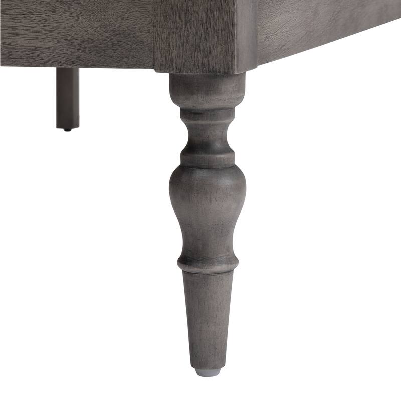 MH London Rhonda Solid Mango Wood Platform Bed