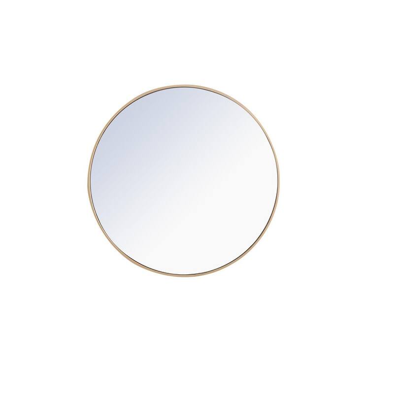 Carson Carrington Labbemala Metal Frame Round Mirror