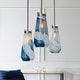 preview thumbnail 8 of 7, Uttermost Windswept Blue and White 1-Light Mini Pendant