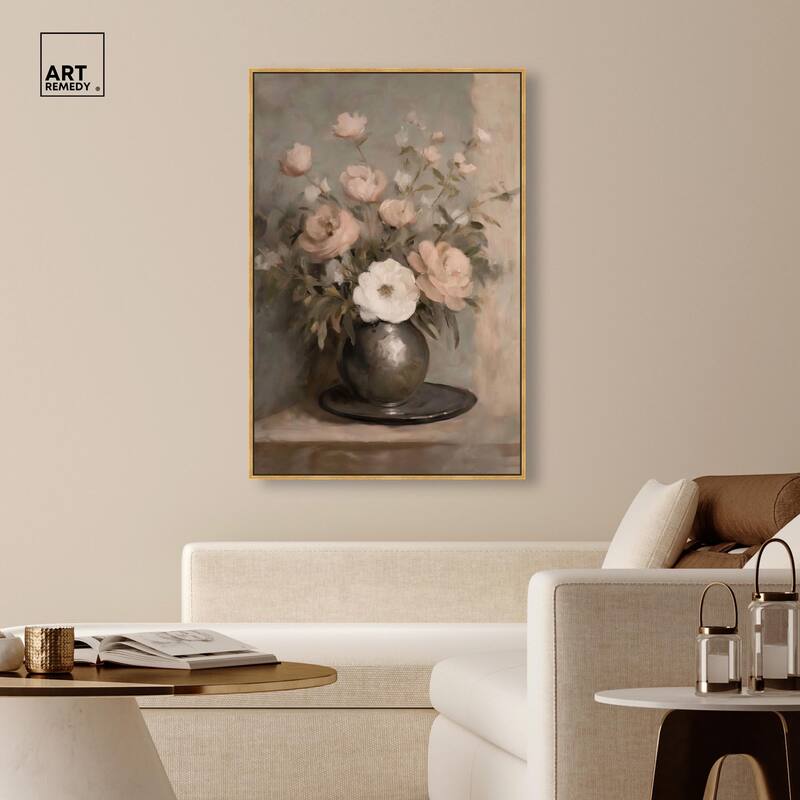 Porcelain Pink Canvas by Art Remedy