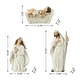 preview thumbnail 6 of 11, Glitzhome 12 pcs Oversized Ivory Resin Nativity Figurine Set