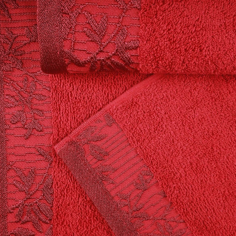 Superior Wisteria Cotton Floral Jacquard 8 Piece Bathroom Towel Set