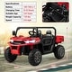 preview thumbnail 32 of 38, Gymax 12V 2 Seater Ride On UTV Dump Truck Remote w/ Electric Dump Bed