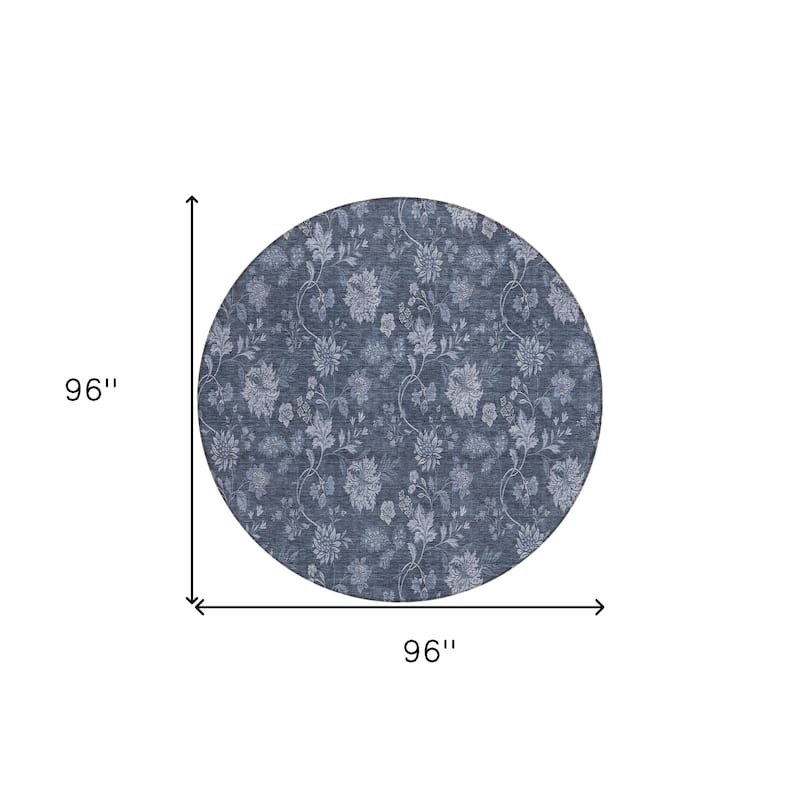 HomeRoots Floral Transitional Rectangle Outdoor Rug