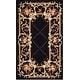 preview thumbnail 16 of 24, SAFAVIEH Handmade Chelsea Kalie French Country Wool Rug 3'9" x 5'9" - Black - Rectangle