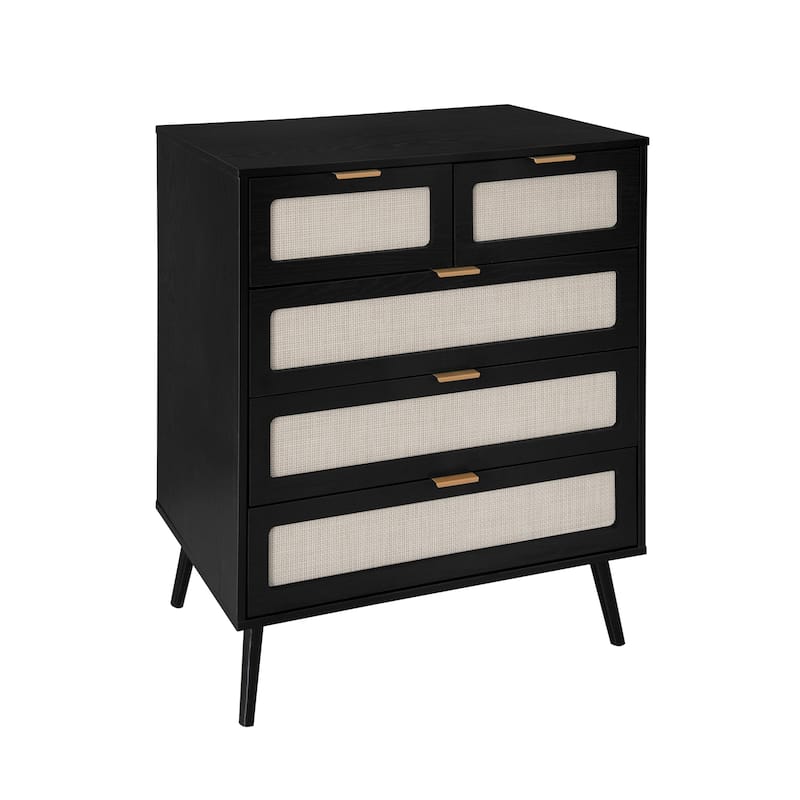 5 Drawer Cabinet, Accent Storage Cabinet, Suitable for Dining Room