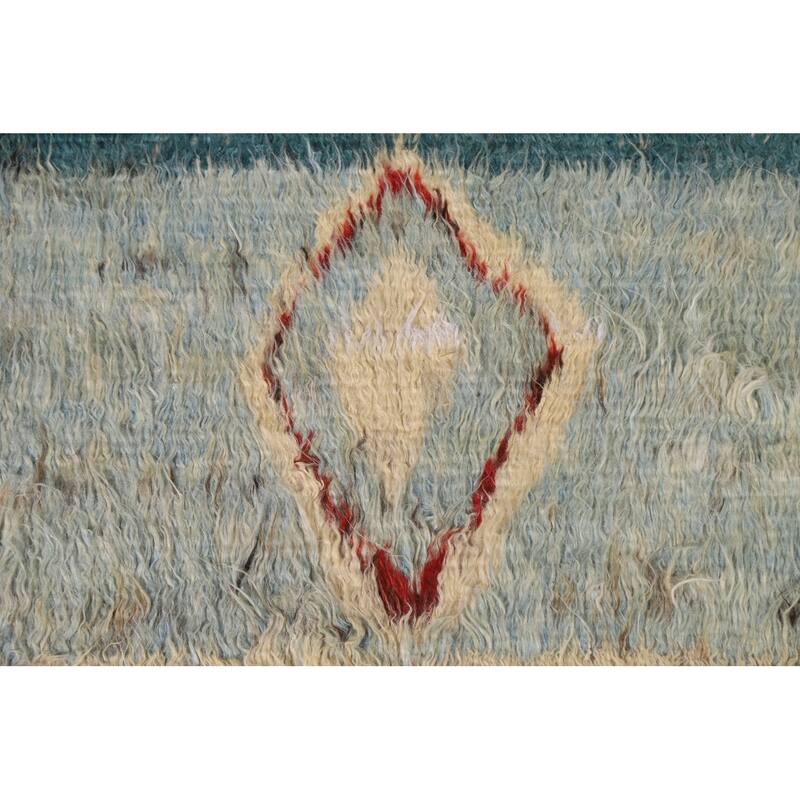 Hand Knotted Oriental 100% Wool Carpet Modern Tribal Beige & Ivories Moroccan Area Rug - 7' 10'' X 5' 7''