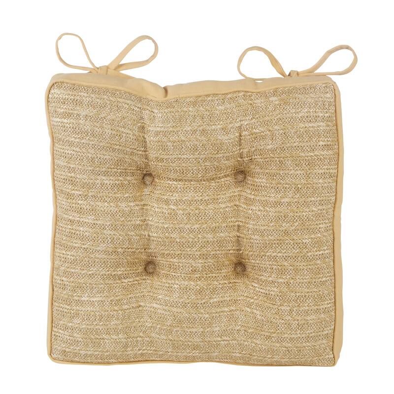 Klear Vu Raffia Indoor/Outdoor Chair Cushion Set of 2