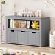 preview thumbnail 15 of 42, Costway Storage Cabinet 3 Drawer Chest w/Wheels Large Storage Cube - See Details