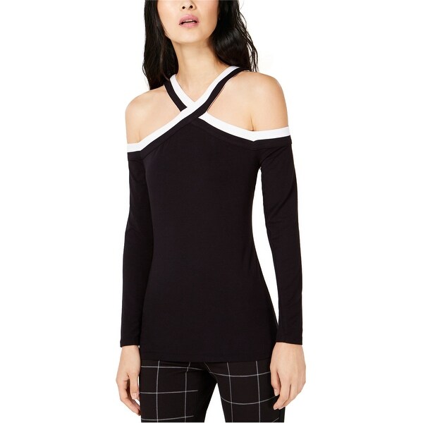 black cold shoulder shirts