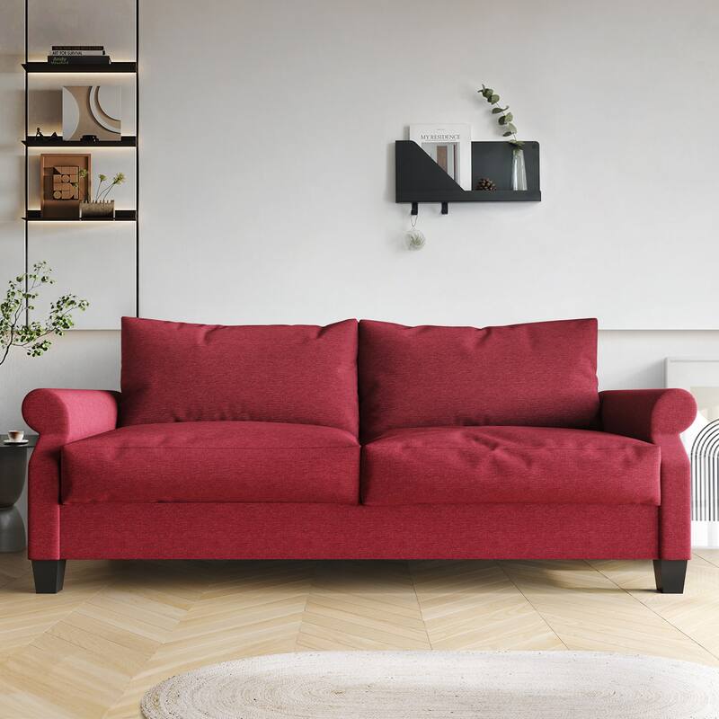 CraftPorch Classic Linen Upholstered 3-Piece Living Room Set