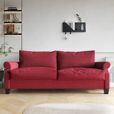 CraftPorch Classic Linen Upholstered Sofa