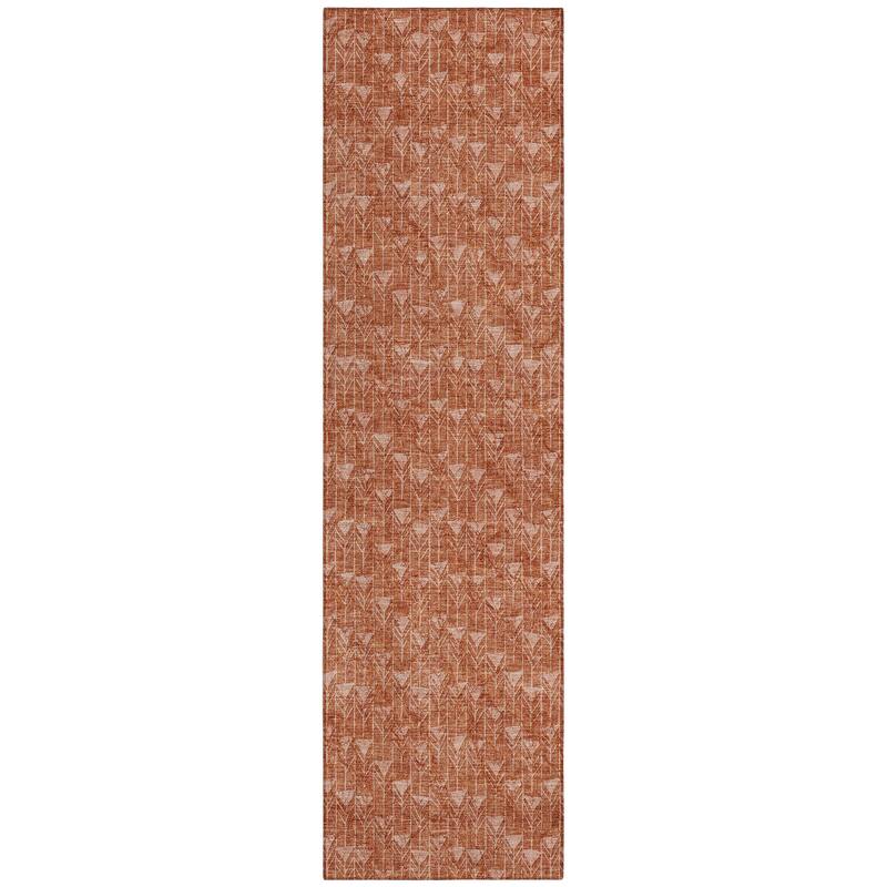 Machine Washable Indoor/ Outdoor Arrows Chantille Rug