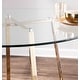 preview thumbnail 3 of 10, Silver Orchid Pugo Goldtone Dining Table