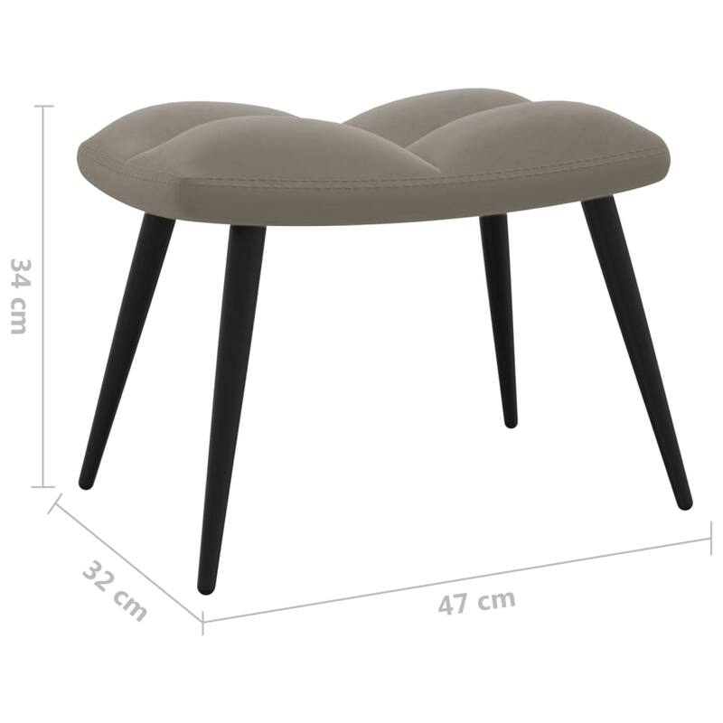 vidaXL Relaxing Chair multi colors Velvet