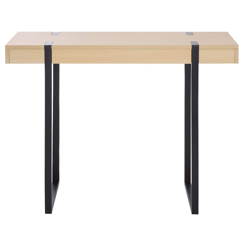 SAFAVIEH Home Klausner Console Table - 39"W x 16"D x 30"H - Sand/Black