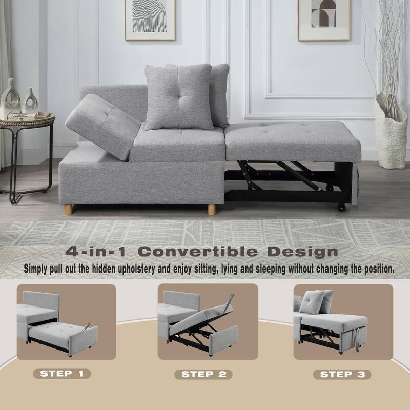 Convertible Folding Futon Chair - Bed Bath & Beyond - 39285414