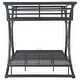 preview thumbnail 7 of 12, Stephan Contemporary Gunmetal Metal Frame Bunk Bed