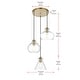 preview thumbnail 3 of 9, Elegant Lighting Destry 3 Light 19" Wide Multi Light Pendant with