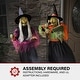 preview thumbnail 8 of 17, Haunted Hill Farm Gretel and Hildie the Wicked Cauldron Witches, Premium Talking Halloween Animatronic, Plug-In
