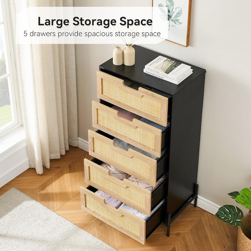 5 Drawers Dresser for Bedroom