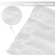 preview thumbnail 3 of 7, LASH OUT LOUD Shower Curtain-Black Lashes White Shy Angel Polyester-1pc 72x72"