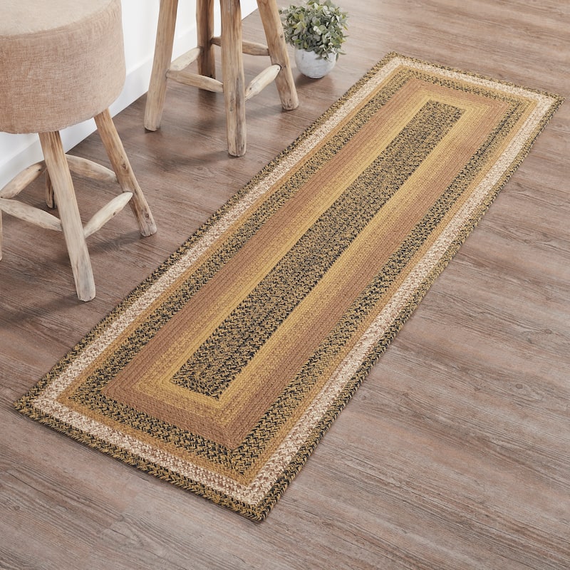 Kettle Grove Jute Rug/Runner Rect w/ Pad 24x78 - 3'6"