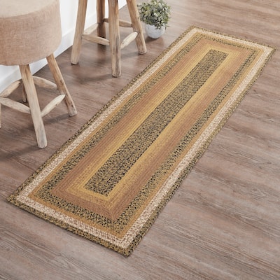 Kettle Grove Jute Rug/Runner Rect w/ Pad 24x78 - 3'6"